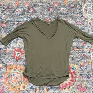 Express olive green shirt medium